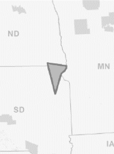 Map showing the Lake Traverse Reservation
