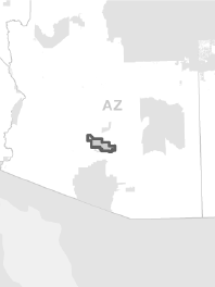 Map showing Gila River Indian Community's reservation